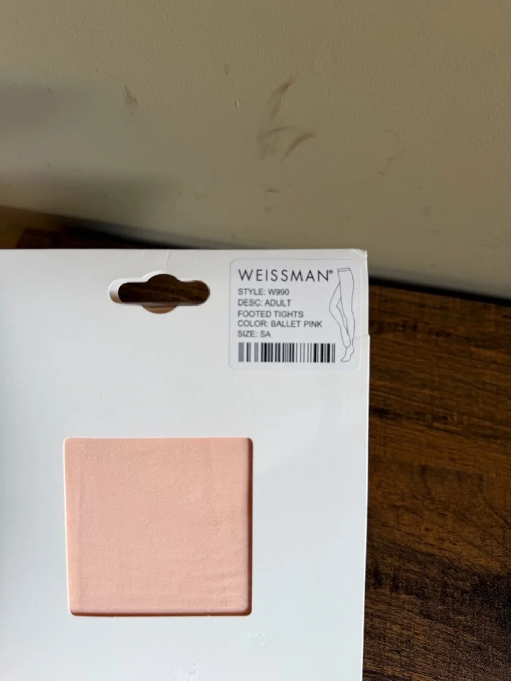 Weissman Ballet Pink Footed Tights